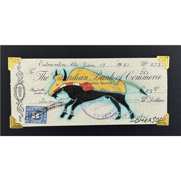 Lyle Omeasoo Blackfeet Montana Ledger Painting