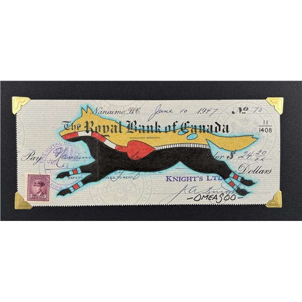 Lyle Omeasoo Blackfeet Montana Ledger Painting