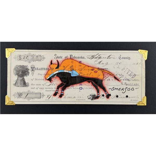 Lyle Omeasoo Blackfeet Montana Ledger Painting