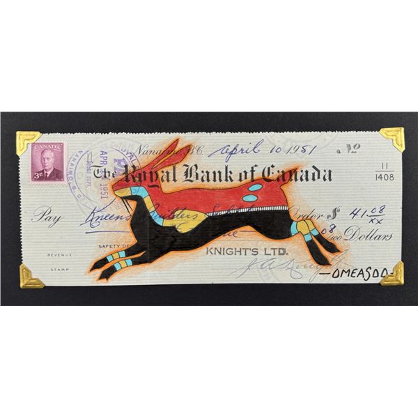 Lyle Omeasoo Blackfeet Montana Ledger Painting
