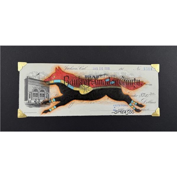 Lyle Omeasoo Blackfeet Montana Ledger Painting