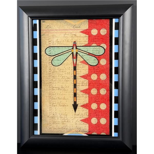 Lyle Omeasoo Blackfeet Montana Ledger Painting