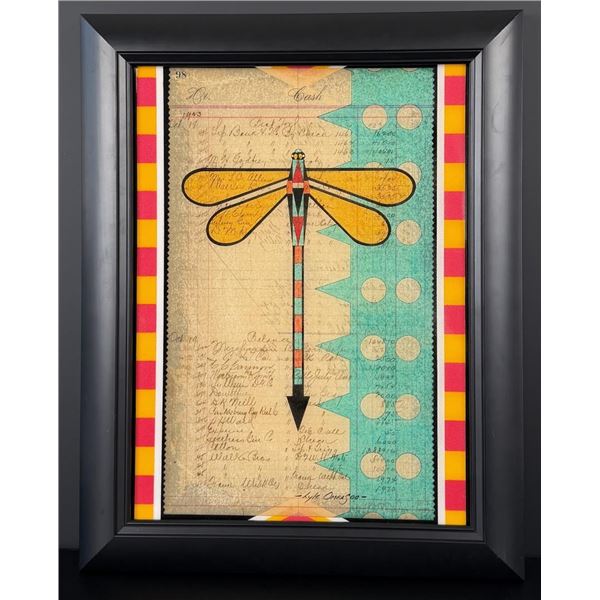 Lyle Omeasoo Blackfeet Montana Ledger Painting