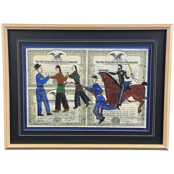 Stan Natchez The Arrest of Crazyhorse Painting