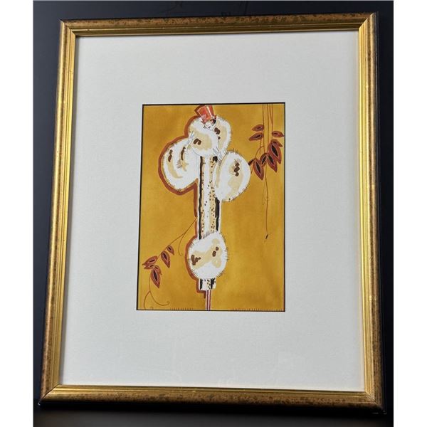 Art Deco Fashion Watercolor Painting