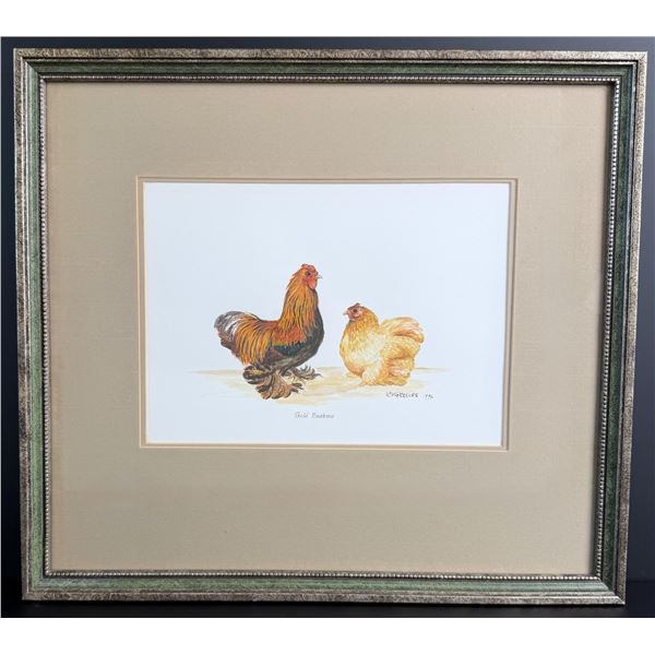 Richard Greeves Gold Brahma Chickens Painting