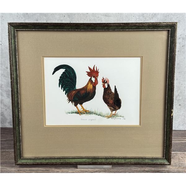 Richard Greeves Brown Leghorn Chickens Painting