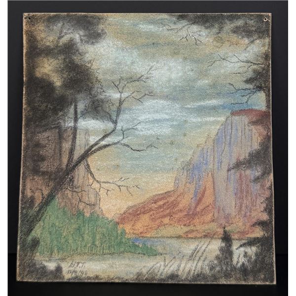 H.F. Taylor Yosemite National Park Pastel