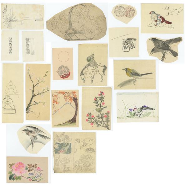 Collection of Antique Japanese Paintings