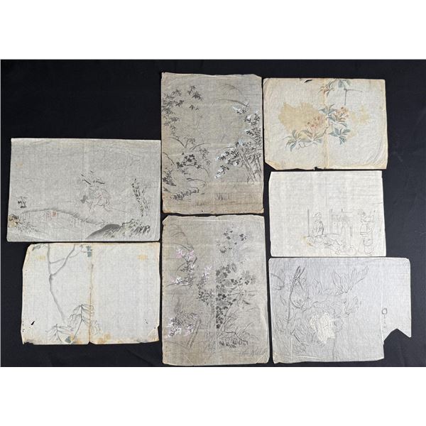 Collection of Antique Japanese Paintings