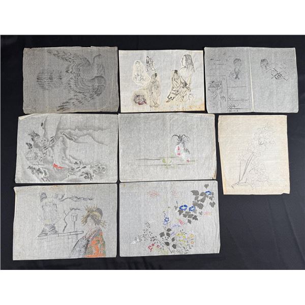 Collection of Antique Japanese Paintings