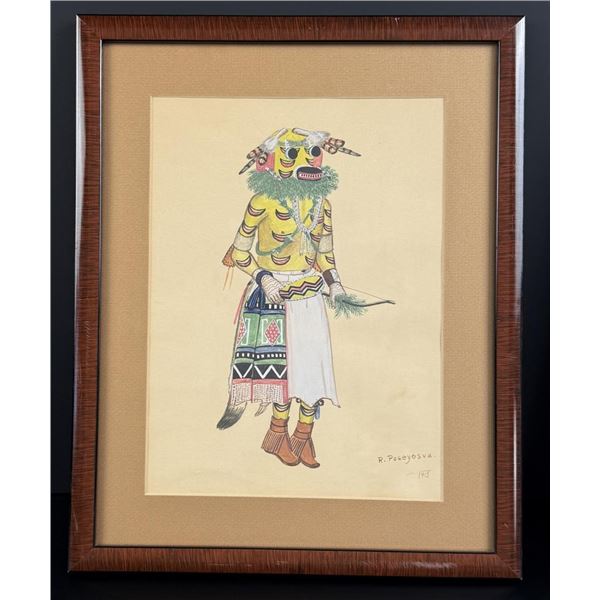 Raymond Poseyesva Hopi Indian Kachina Painting