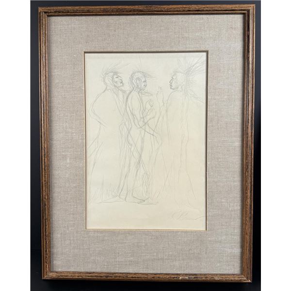 Richard Greeves Indian Chief Drawing