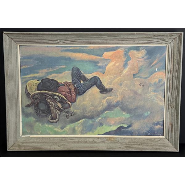 Lon Megargee A-1 Beer The Cowboys Dream Print