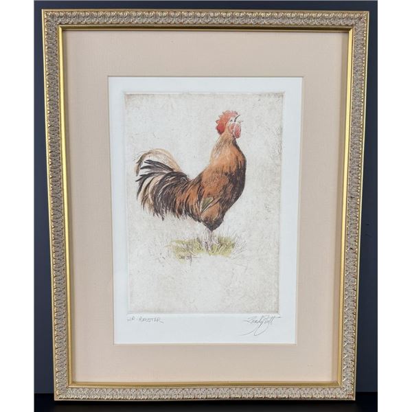 Sandy Scott Rooster Etching
