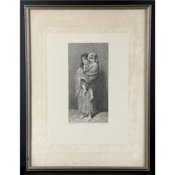 Gustave Dore Homeless Engraving