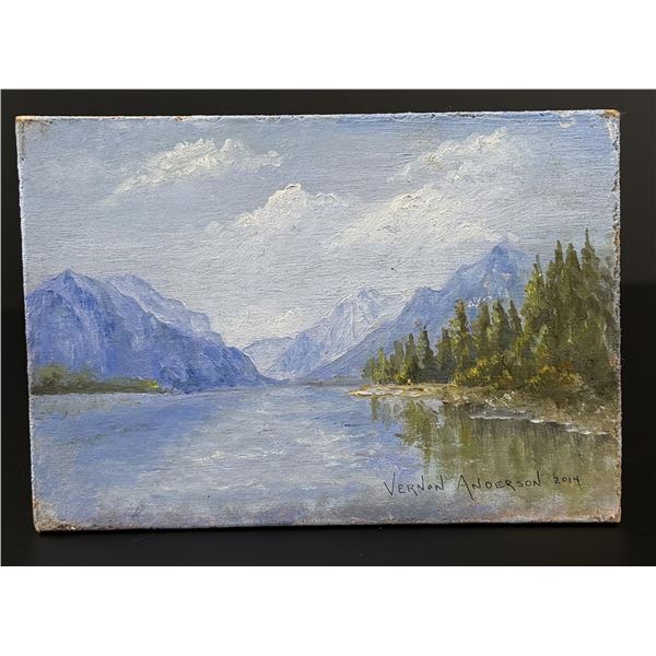 Vernon Anderson Glacier Park Montana Painting
