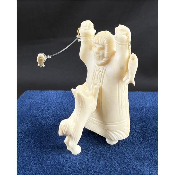 Alaskan Inuit Eskimo Walrus Ivory Carving