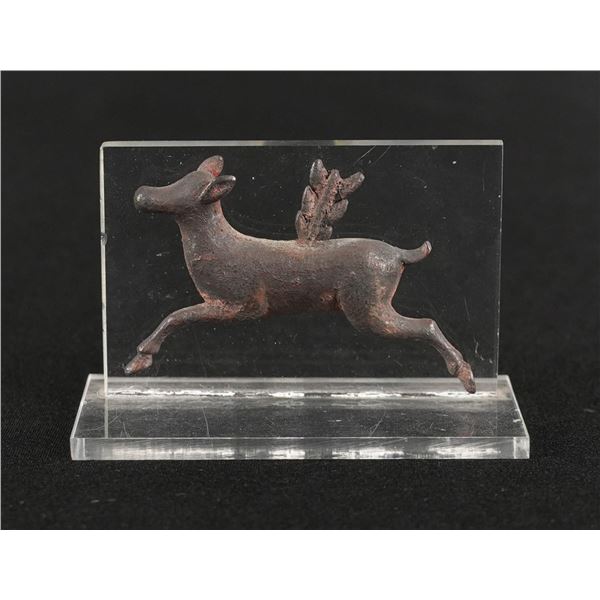 Ancient Roman Bronze Leaping Stag