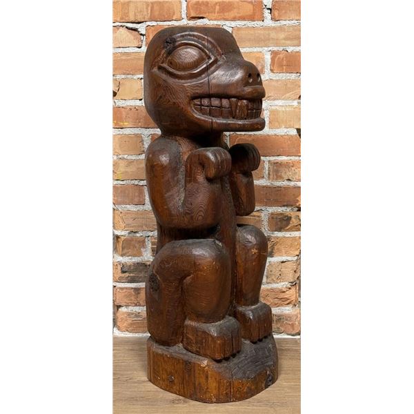 Haida Northwest Coast Potlatch Bear Totem Pole