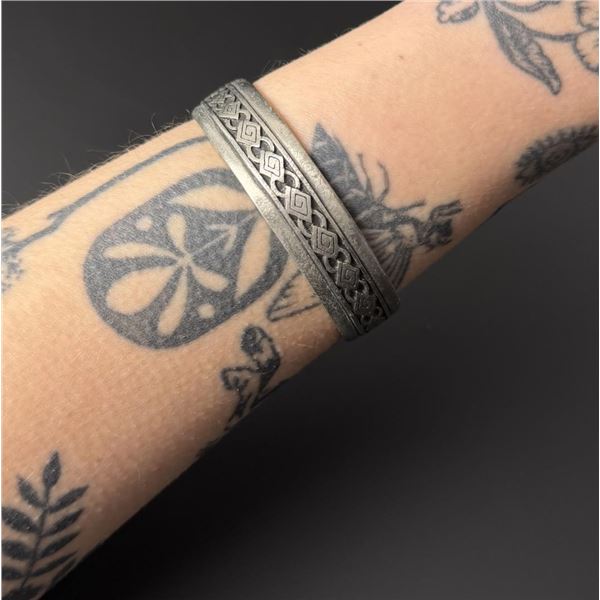 Celtic Braid Sterling Silver Cuff Bracelet