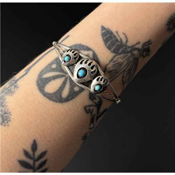 Leroy Parker Navajo Sterling Turquoise Bracelet