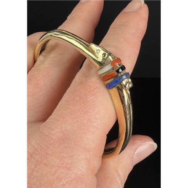 Mike White Buffalo Perez Comanche 14k Bracelet