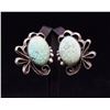 Image 1 : Paula Kitchen Sterling Silver Turquoise Earrings