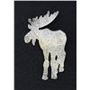 Image 1 : Sterling Silver Moose Brooch