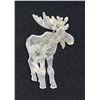 Image 2 : Sterling Silver Moose Brooch