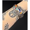 Image 1 : Calvin Begay Navajo Sterling Inlay Bracelet