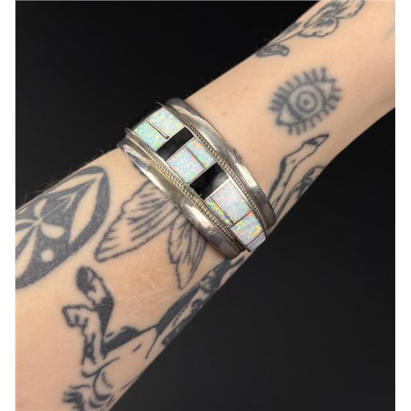 Rickell & Glendora Booqa Zuni Sterling Bracelet