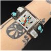 Image 1 : Florentine & Lela Panteah Zuni Sterling Bracelet
