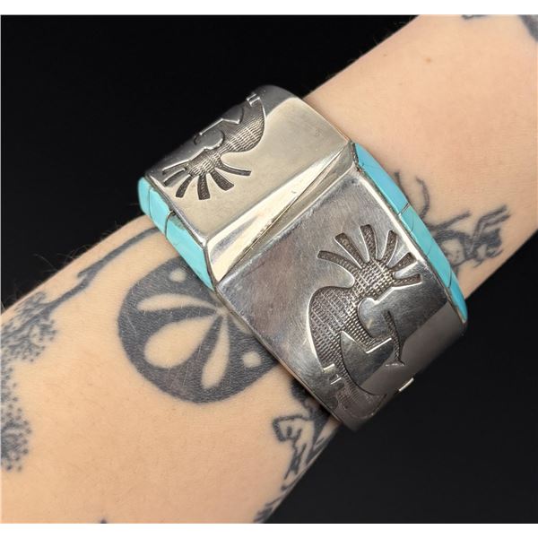 Donny & Dorothy Clark Sterling Turquoise Bracelet