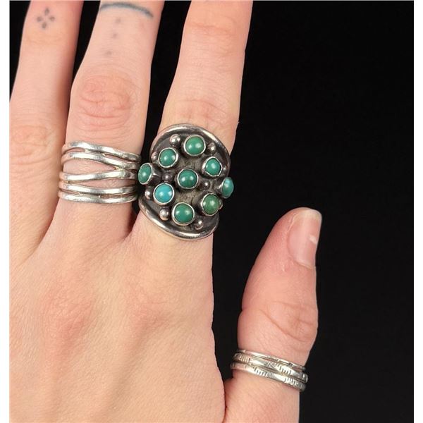 Zuni Snake Eye Sterling Silver Turquoise Ring