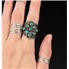 Image 1 : Zuni Snake Eye Sterling Silver Turquoise Ring