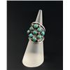 Image 2 : Zuni Snake Eye Sterling Silver Turquoise Ring