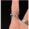 Image 3 : Zuni Snake Eye Sterling Silver Turquoise Ring