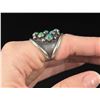Image 4 : Zuni Snake Eye Sterling Silver Turquoise Ring
