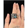 Image 6 : Danny Romero Navajo Sterling Turquoise Coral Ring