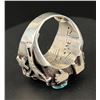 Image 8 : Danny Romero Navajo Sterling Turquoise Coral Ring