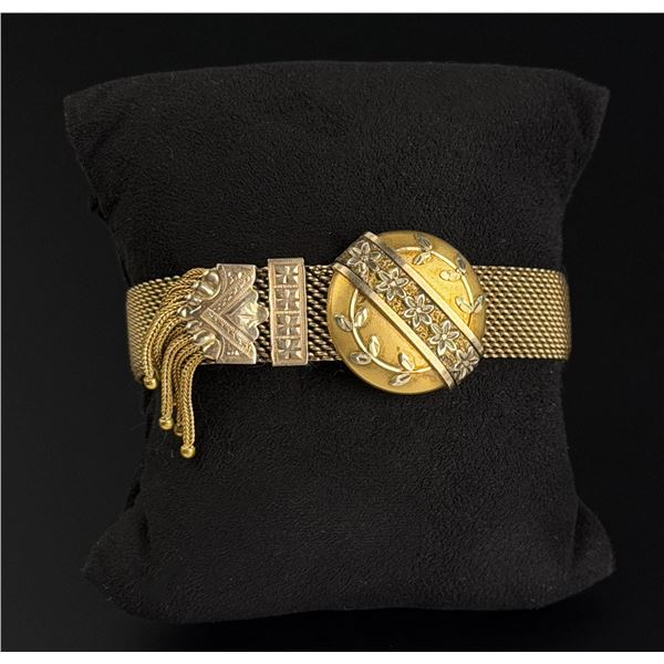 Victorian Gold Filled Foxtail Mesh Bracelet