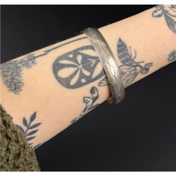 Old Pawn Navajo Sterling Silver Bracelet