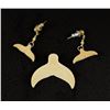 Image 2 : Alaskan Inuit Eskimo Ivory Whale Tale Earrings