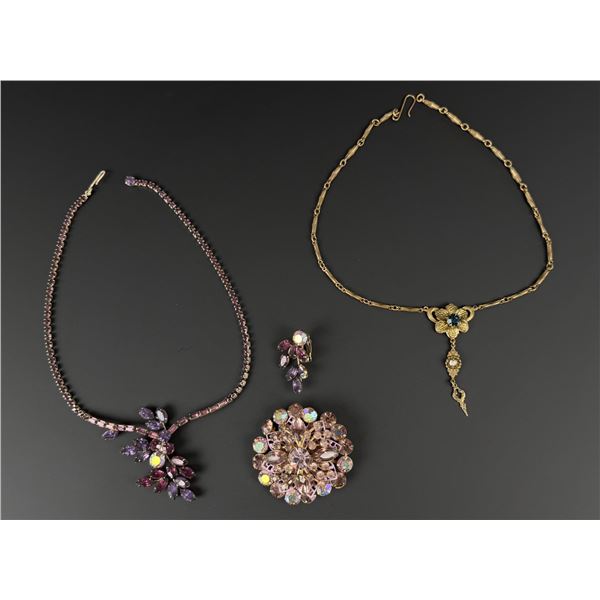 Collection of Rhinestone Costume Jewelry