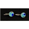 Image 1 : Ray Tracey Knifewing Sterling Turquoise Cufflinks