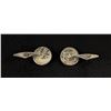 Image 2 : Ray Tracey Knifewing Sterling Turquoise Cufflinks