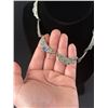 Image 3 : Taxco Mexico Sterling Chip Inlay Necklace