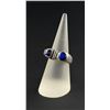 Image 2 : Zuni Lapis Jet Sterling Silver Ring