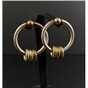 Image 1 : Sterling Silver Modernist Hoop Earrings